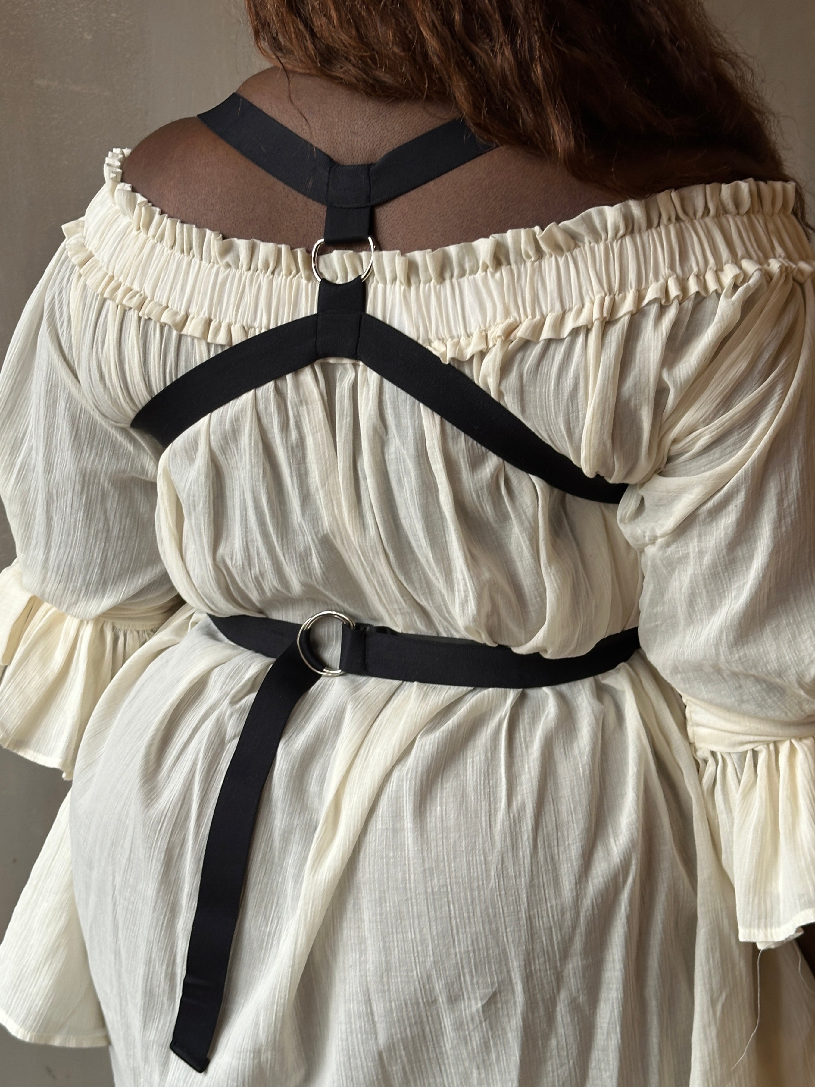 Spring '26: Reversible Crossover Harness in Cotton Sateen Elastic (Pre-Order)