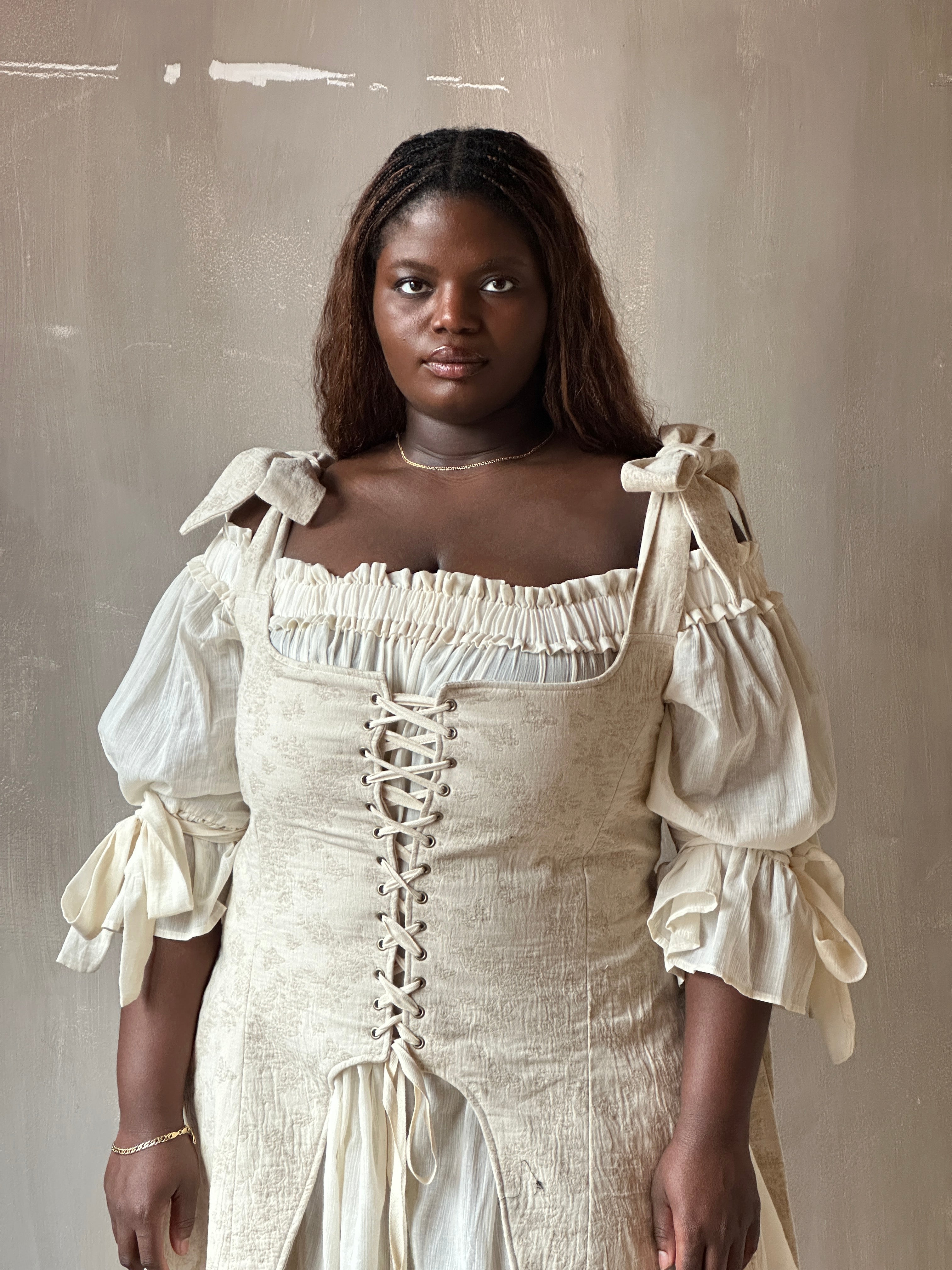 Spring '26: Paperbag Tunic in Parchment Cotton Voile (Pre-Order)