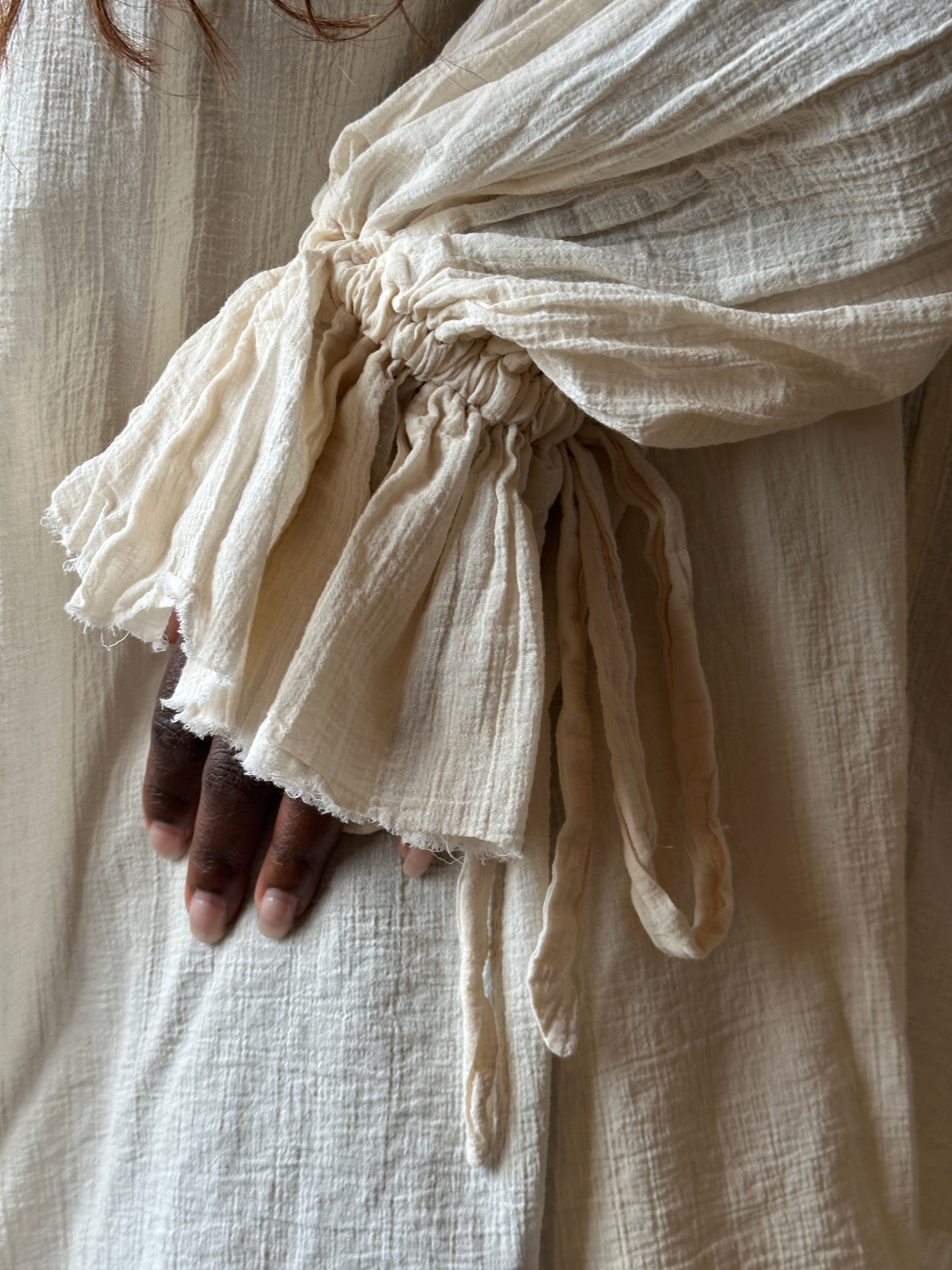 Spring '25: Hooded Alchemist Chemise in Parchment Cotton Gauze (Pre-Order)