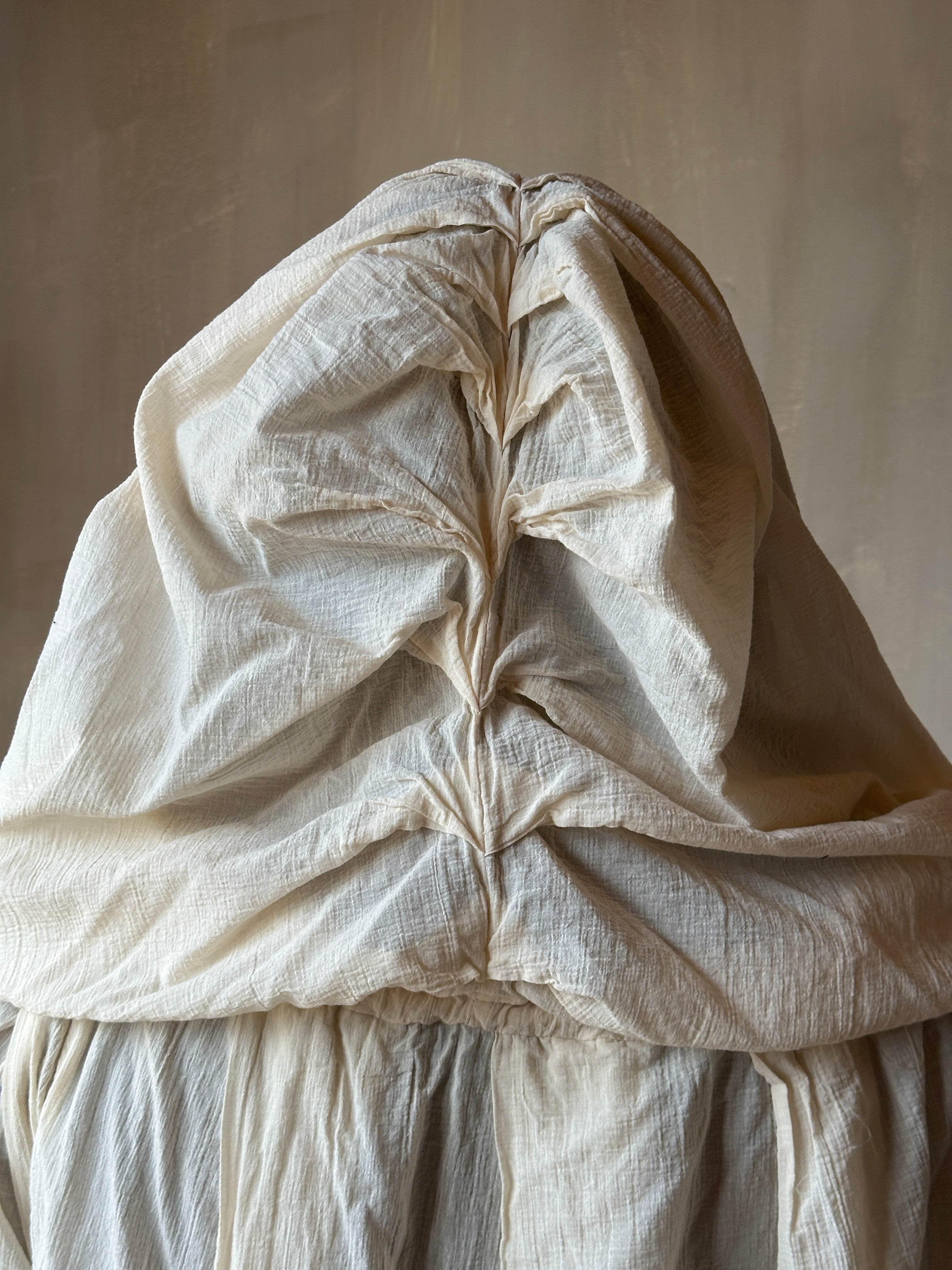Spring '25: Hooded Alchemist Chemise in Parchment Cotton Gauze (Pre-Order)