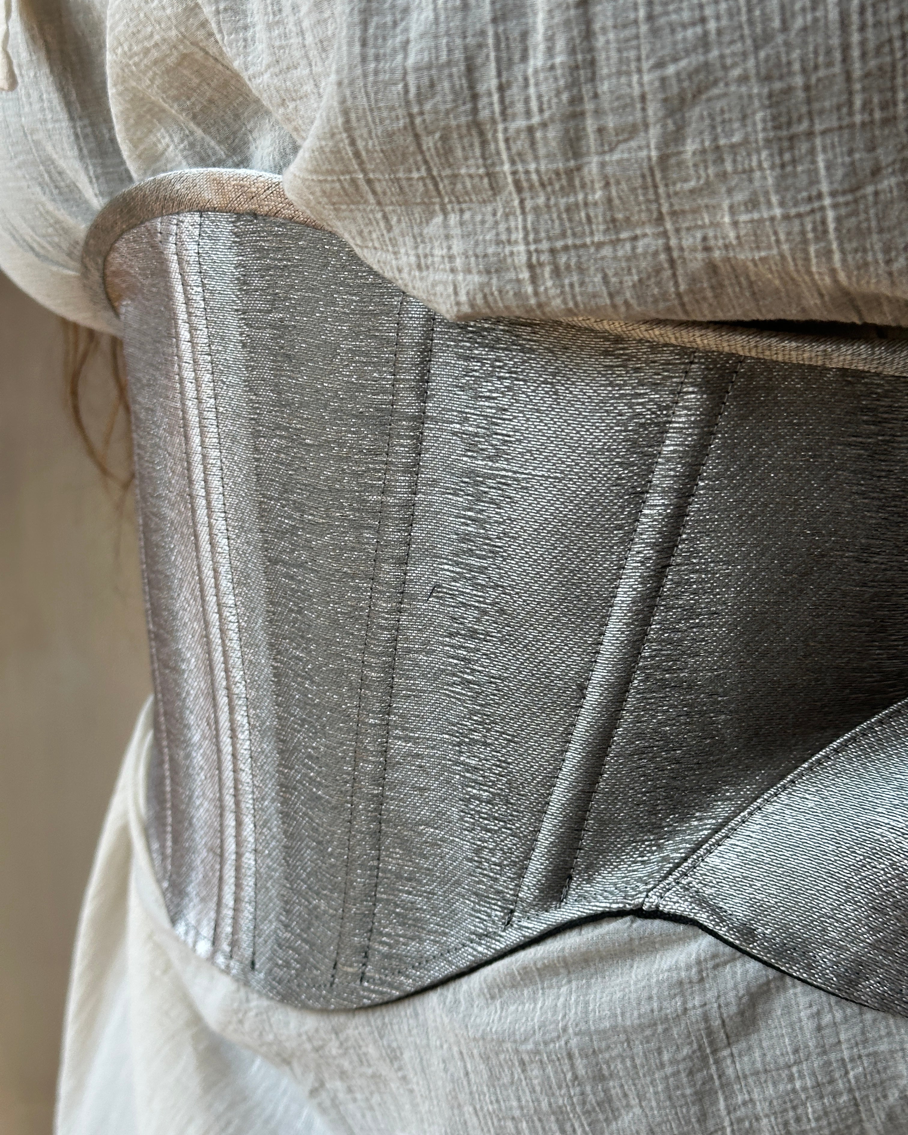 Spring '25: Contour Corset Belt in Silver (Pre-Order)