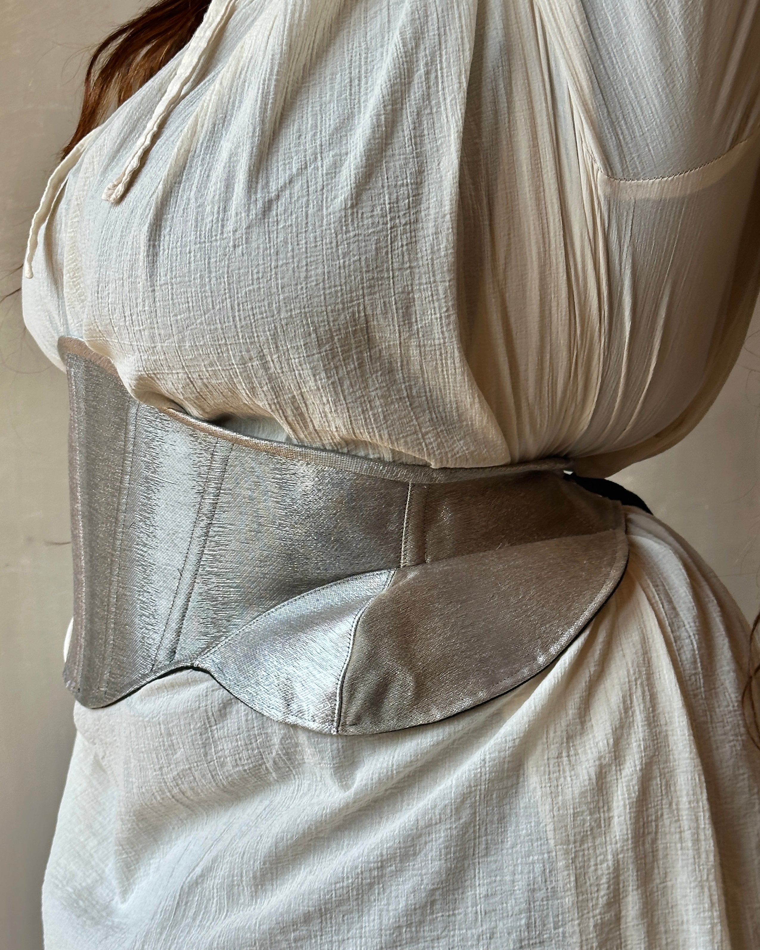 Spring '25: Contour Corset Belt in Silver (Pre-Order)
