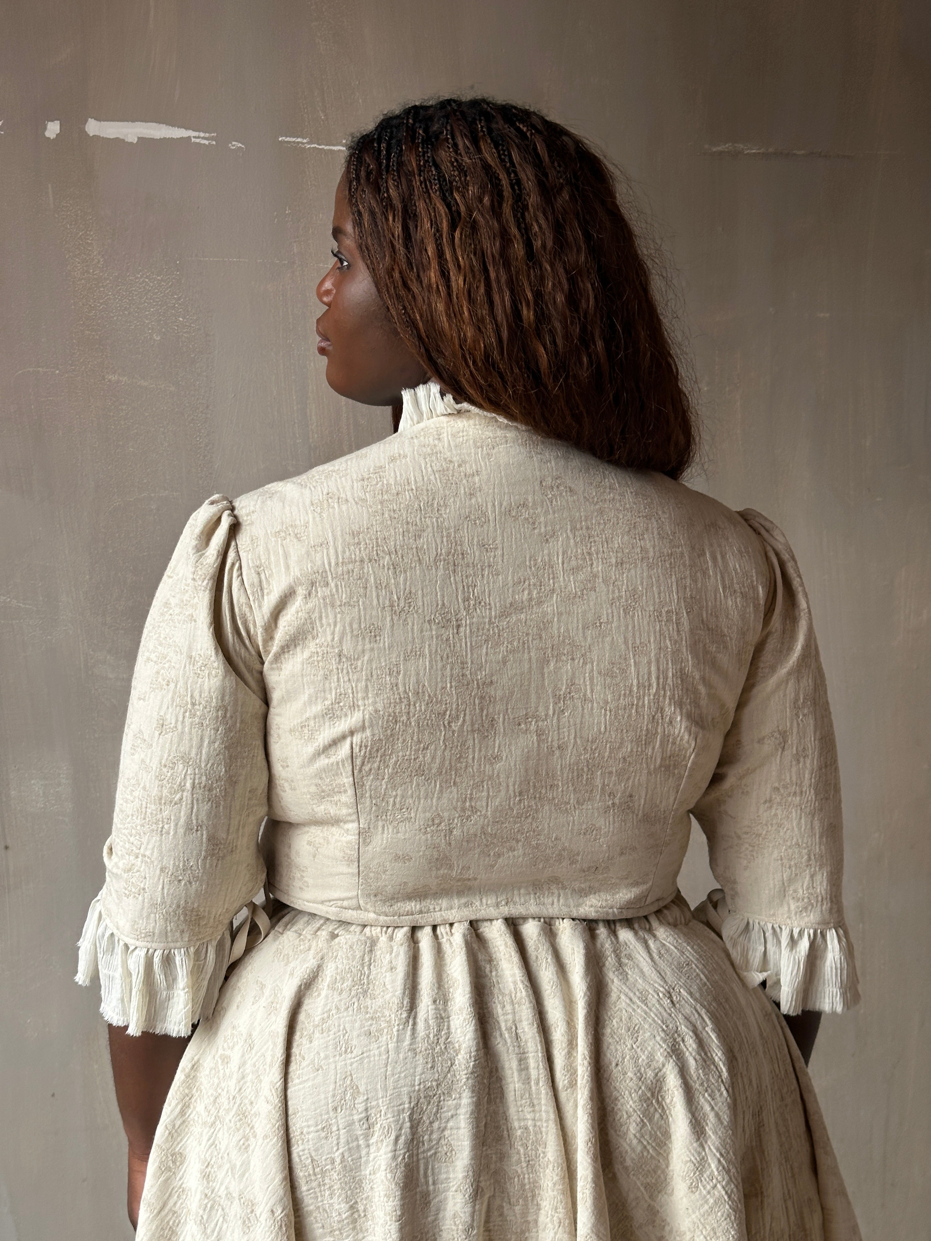 Spring '26: Pastorale Bodice in Antique Floral Ivory Cotton (Pre-Order)