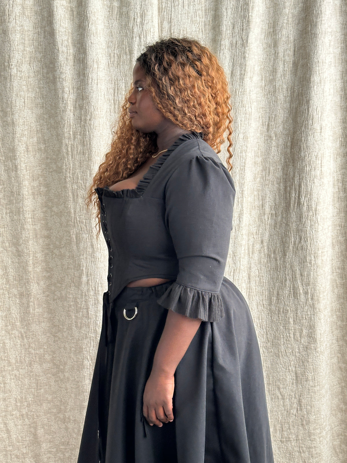 FW'26: Pastorale Bodice in Black Twill (Pre-Order)