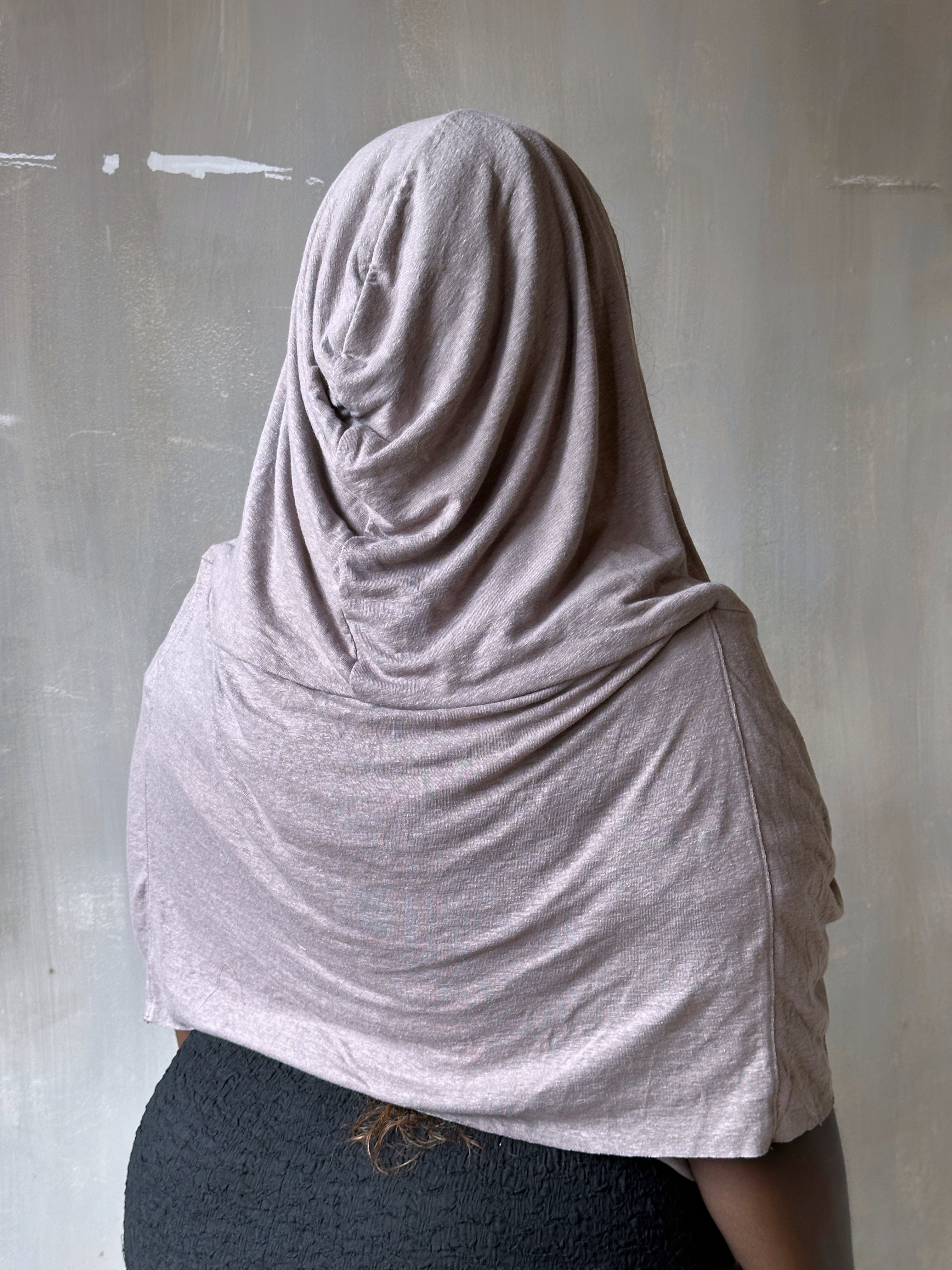 Spring '26: Mythic Cowl in "Moon Dust" Linen Jersey (Pre-Order)