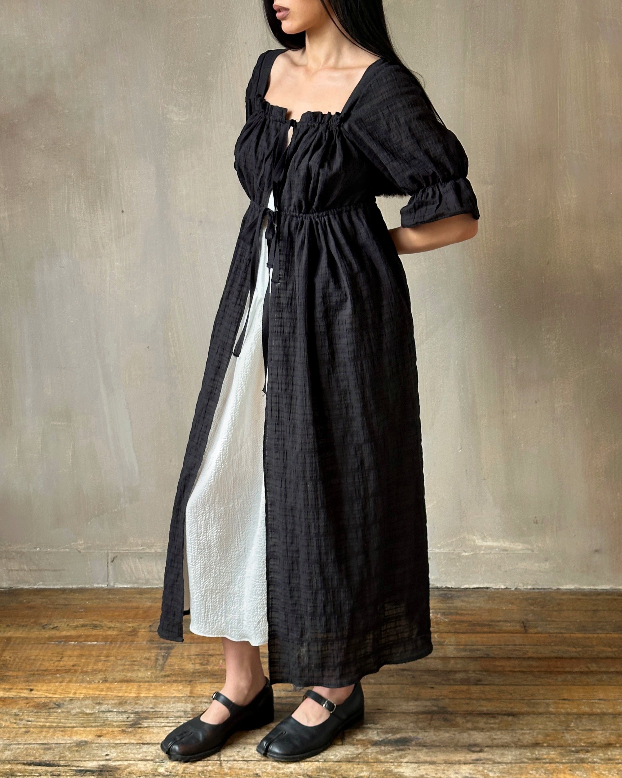 Spring '25: Chemise de la Reine Duster in Black (Pre-Order, Limited Edition)