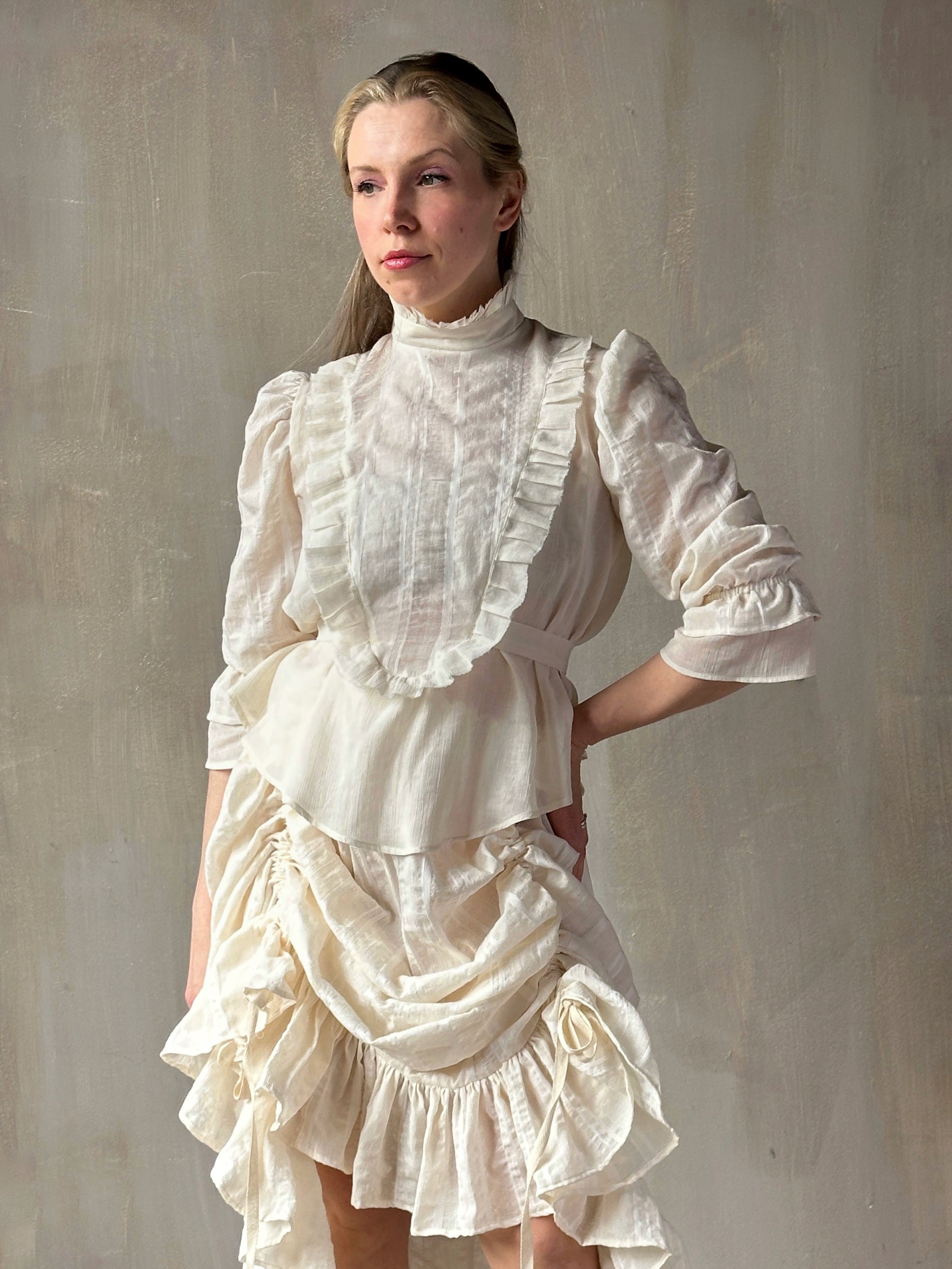 Spring '26: "Carmilla" Set in Ivory Stripe (Pre-Order)