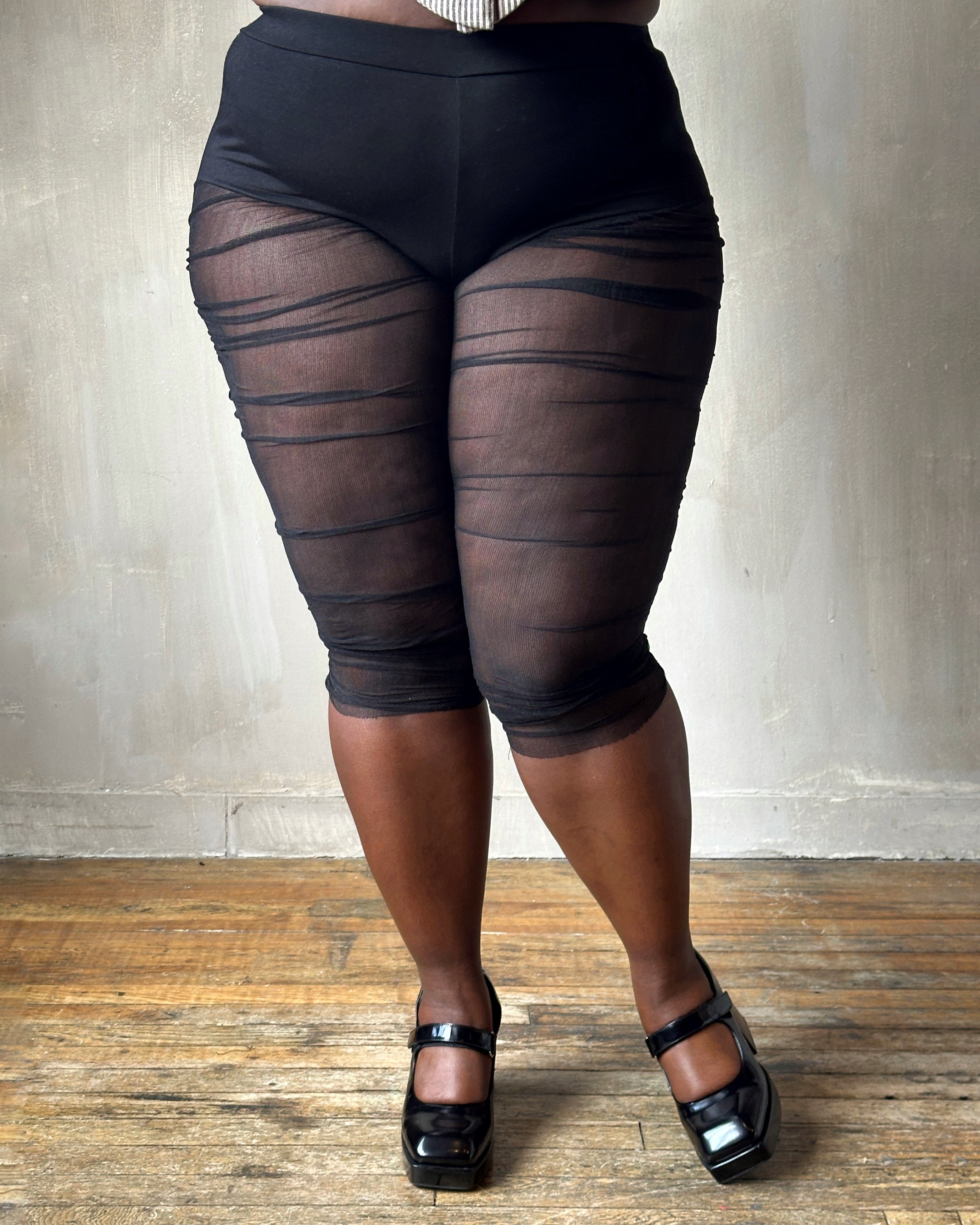 Spring '25:  Chaos-Gathered Capri Leggings (Pre-order)