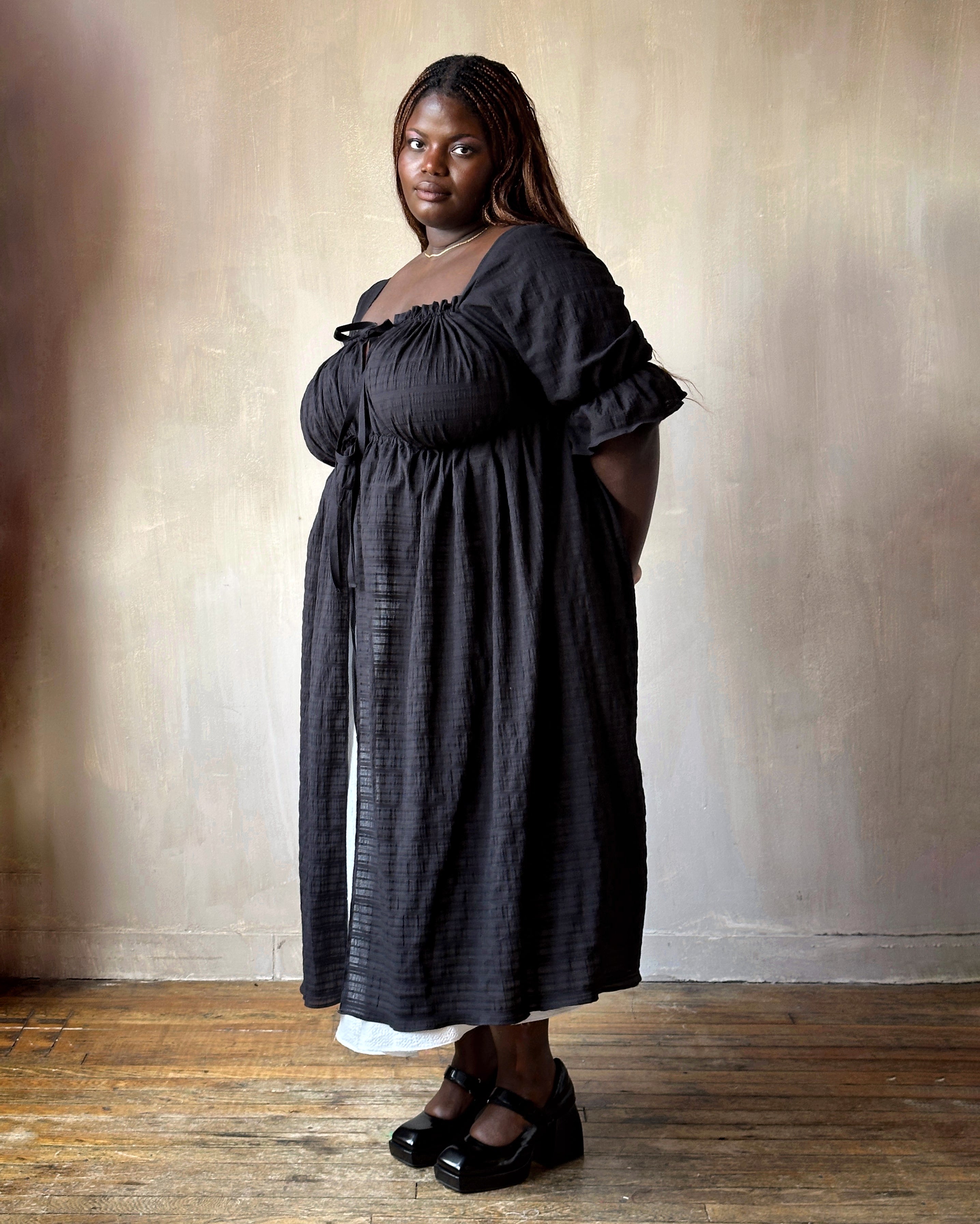 Spring '25: Chemise de la Reine Duster in Black (Pre-Order, Limited Edition)
