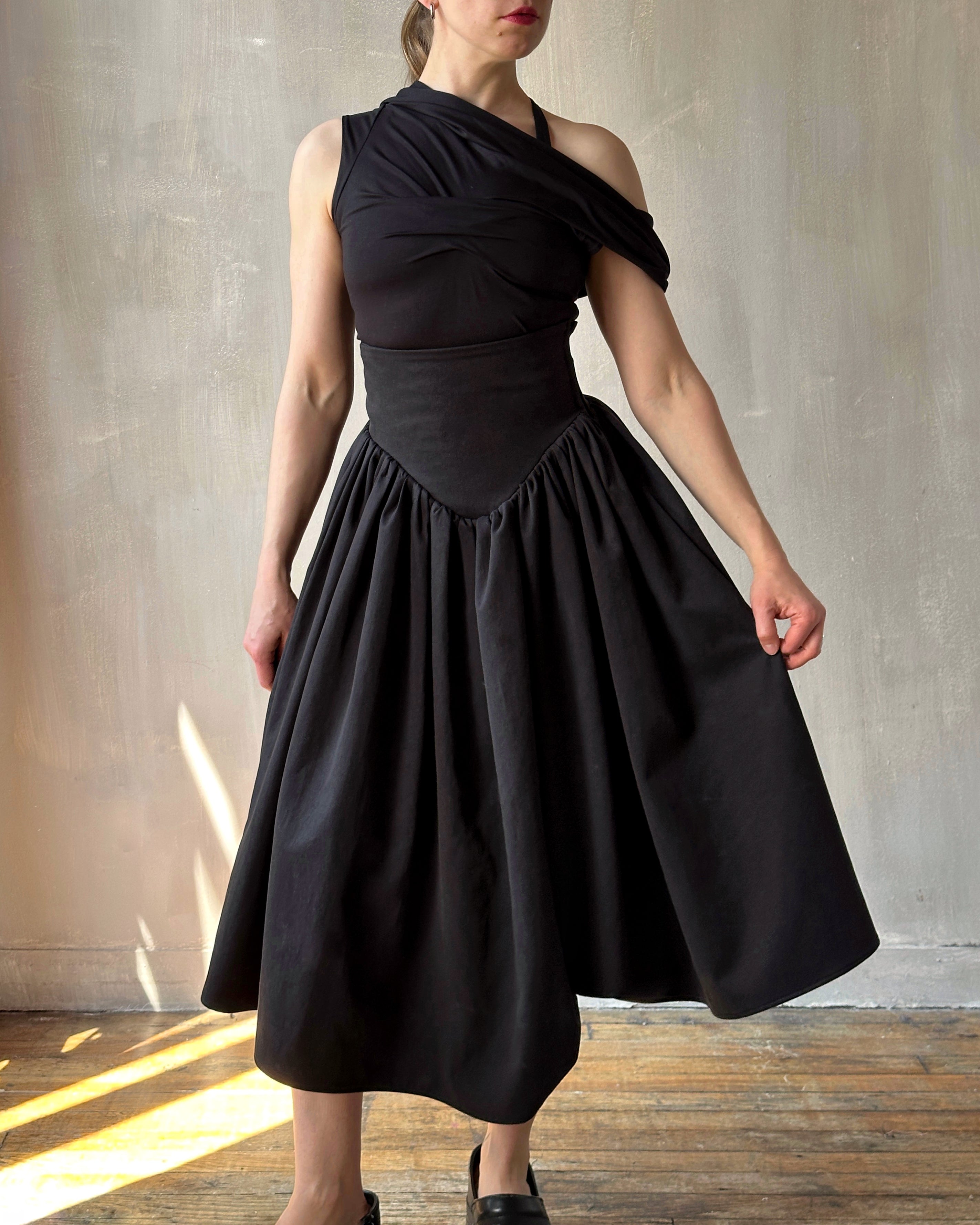 Spring '25: Extended Yoke Petticoat Skirt In Cotton Twill  (Pre-Order)