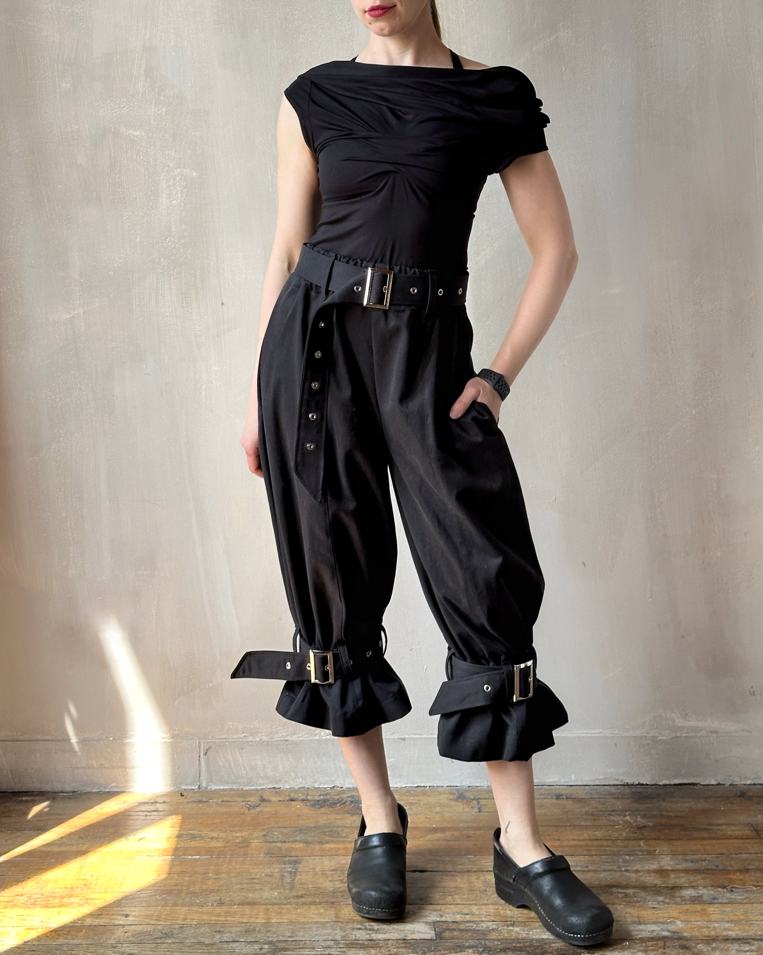 Spring '25: "pirate bloomers" with Belt and Leg Straps in Cotton Twill (Pre-Order)