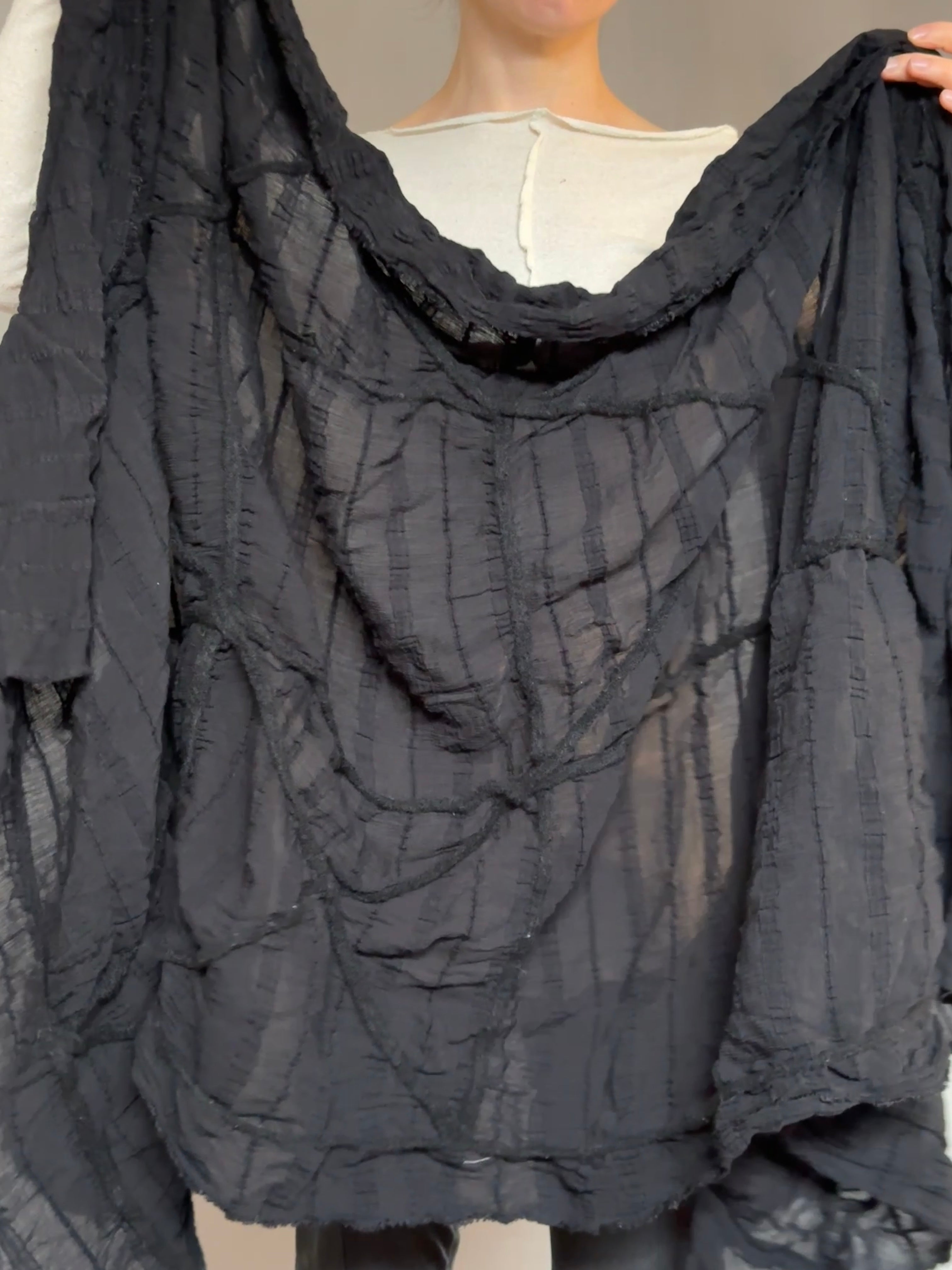 Sample Sale: Argyle Felted Shawl (OOAK)