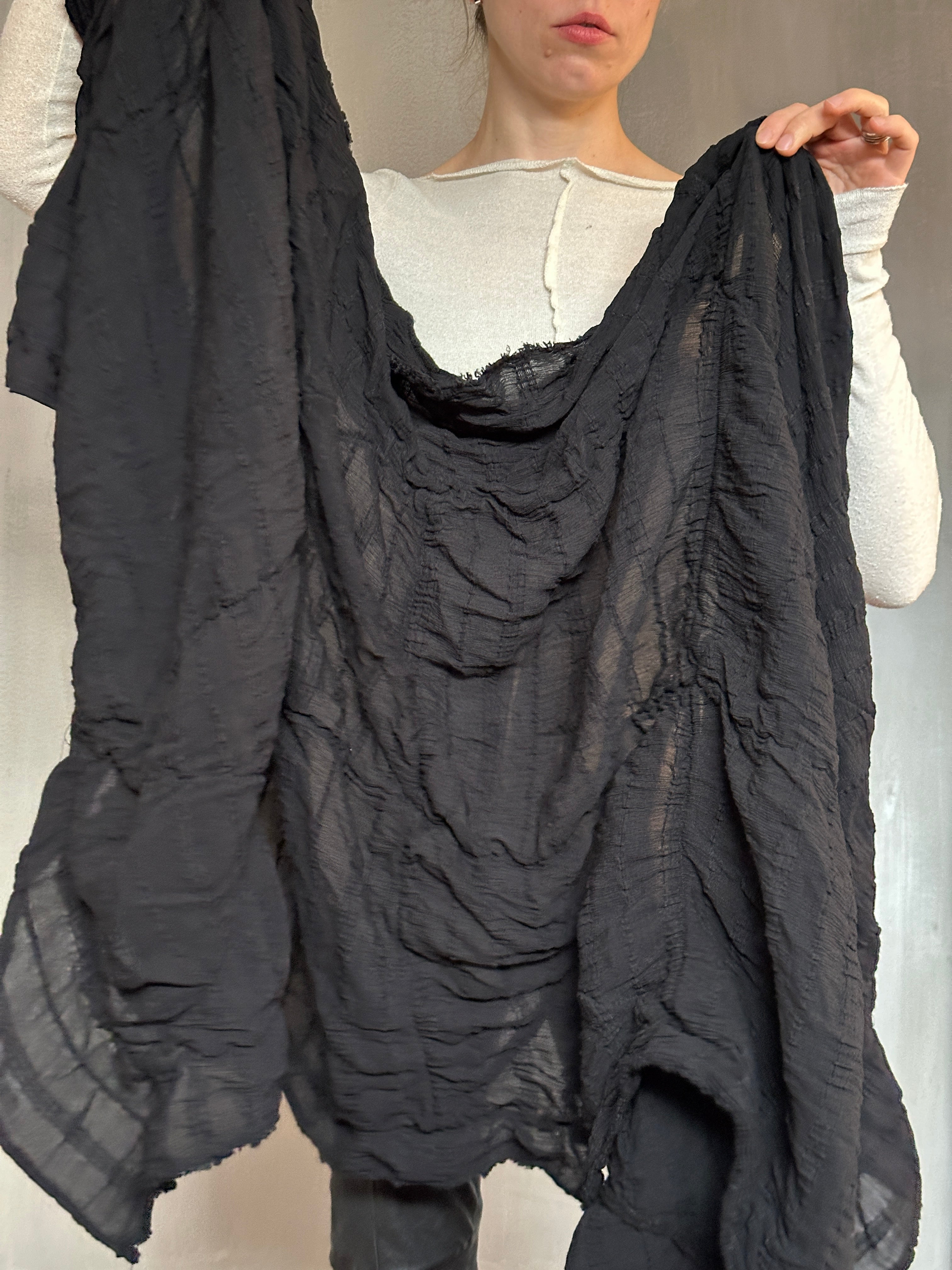 Sample Sale: Argyle Felted Shawl (OOAK)