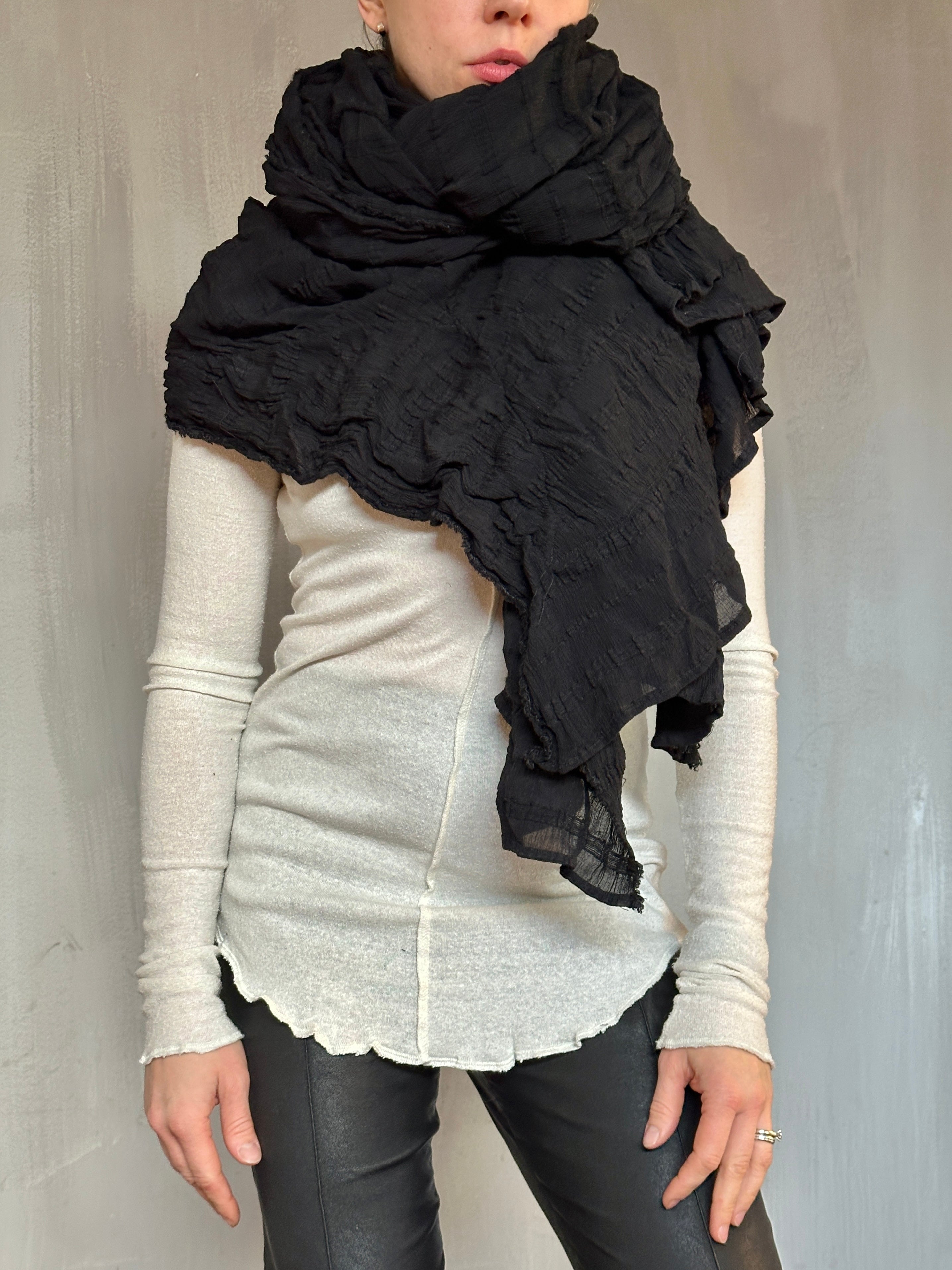 Sample Sale: Argyle Felted Shawl (OOAK)