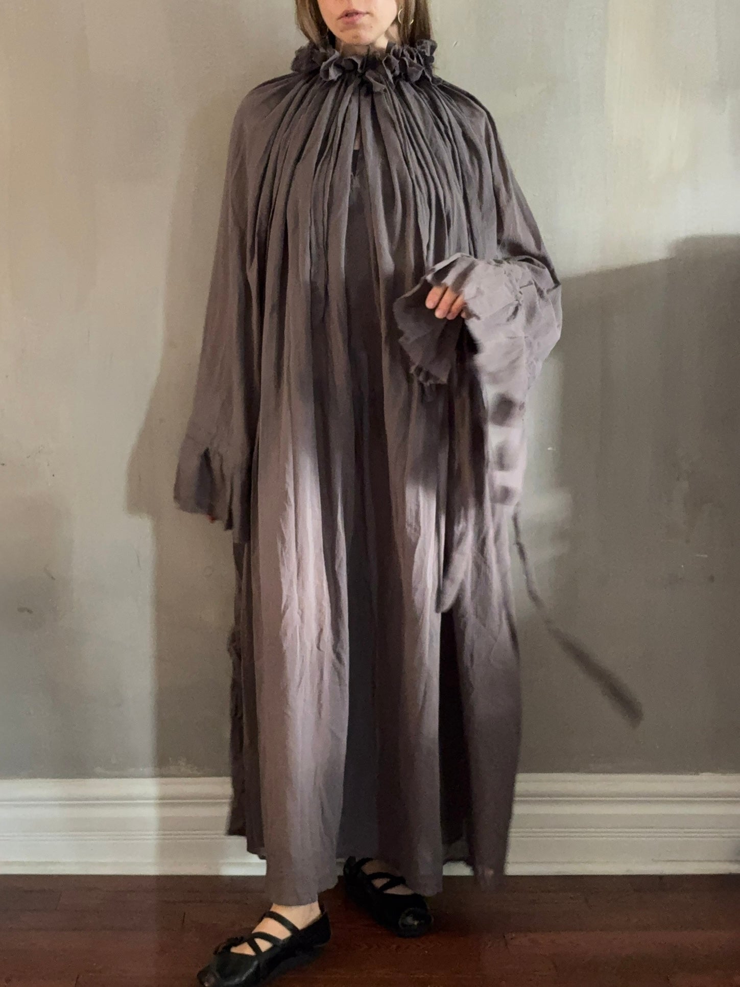 Ultra Maxi Alchemist Chemise in Lavender Smoke Cotton Gauze (Pre-Order)