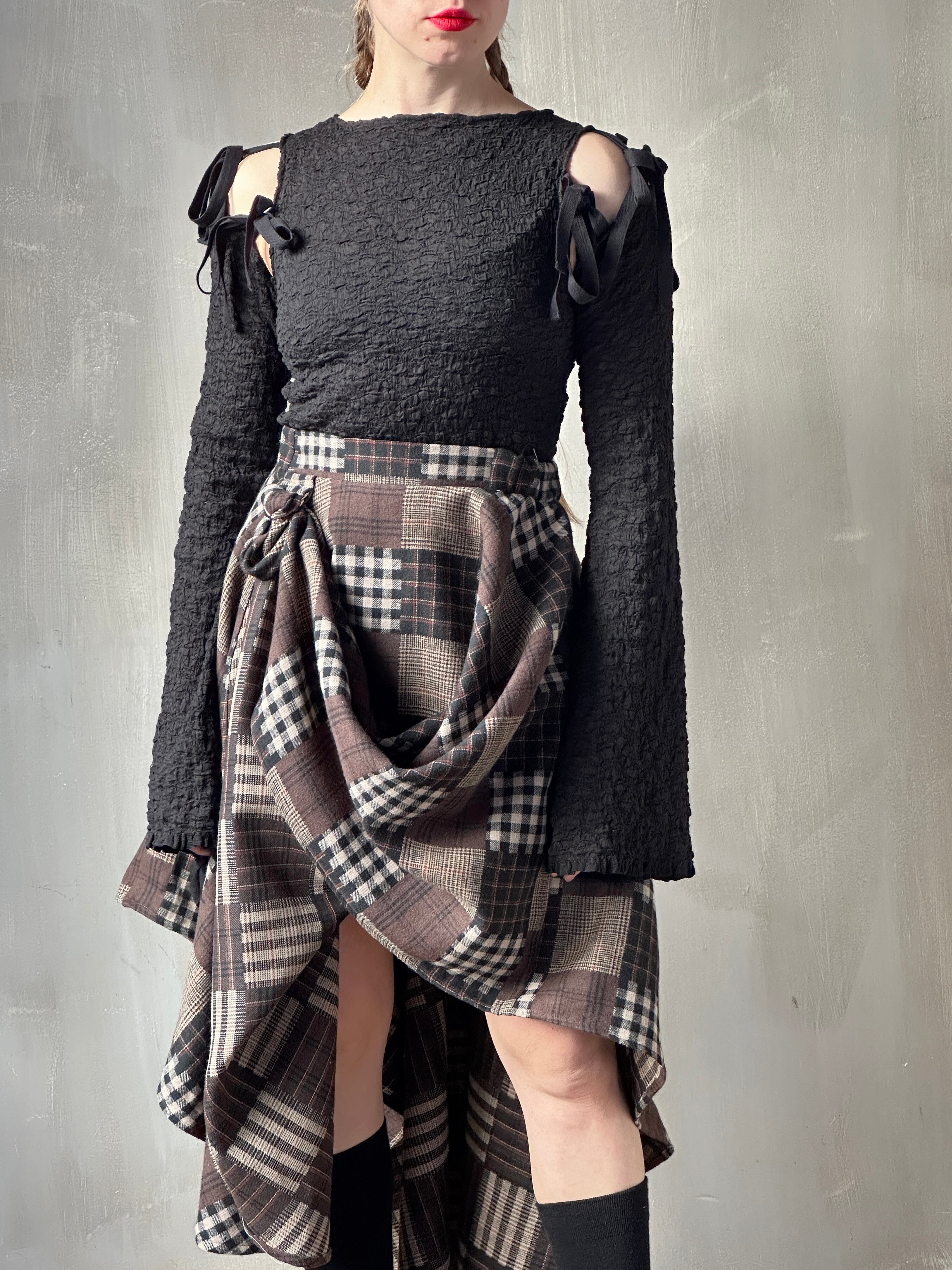 Winter '26: Pastorale Skirt in Patchwork Plaid Cotton (Pre-Order)