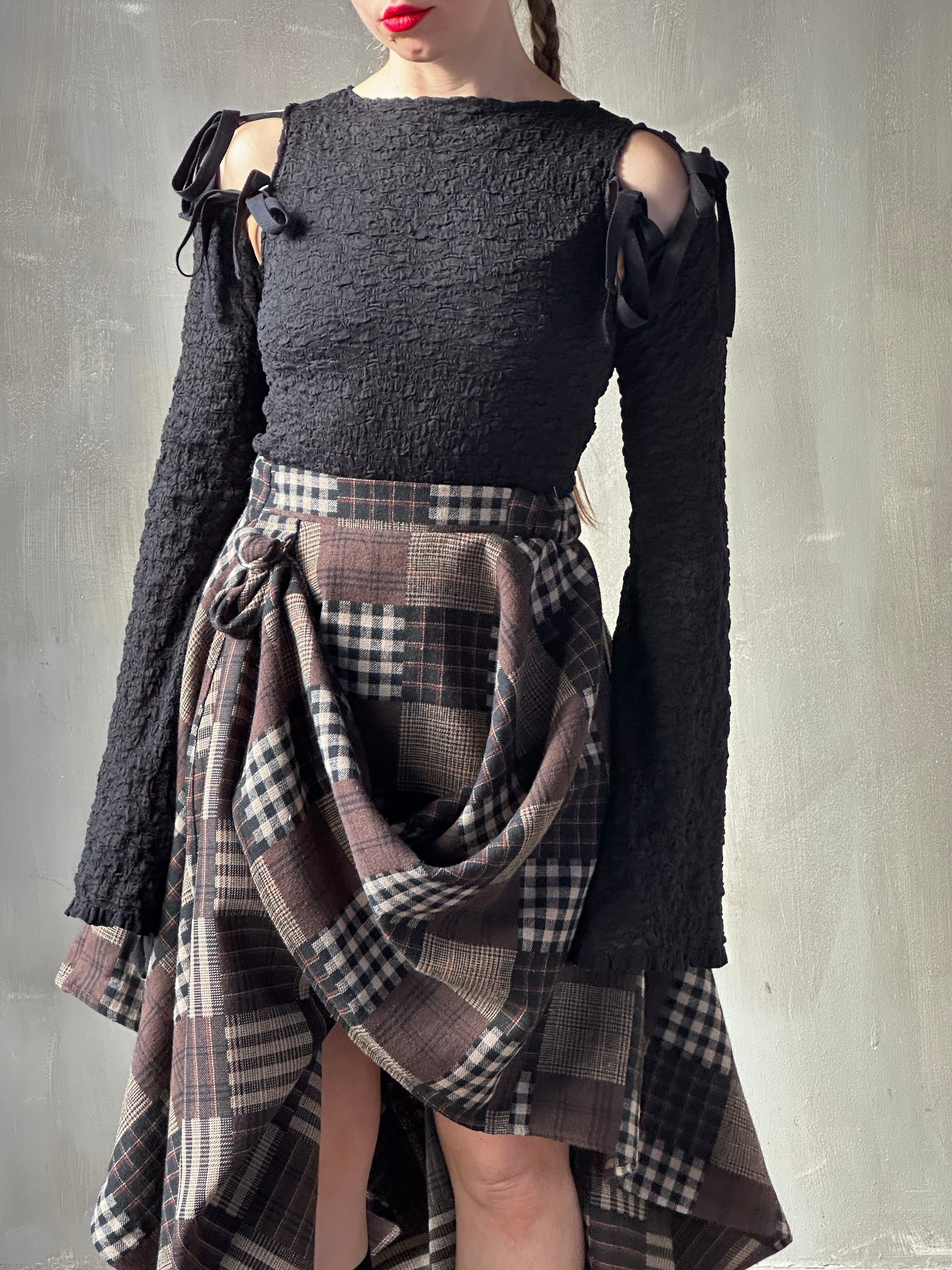 Winter '26: Pastorale Skirt in Patchwork Plaid Cotton (Pre-Order)