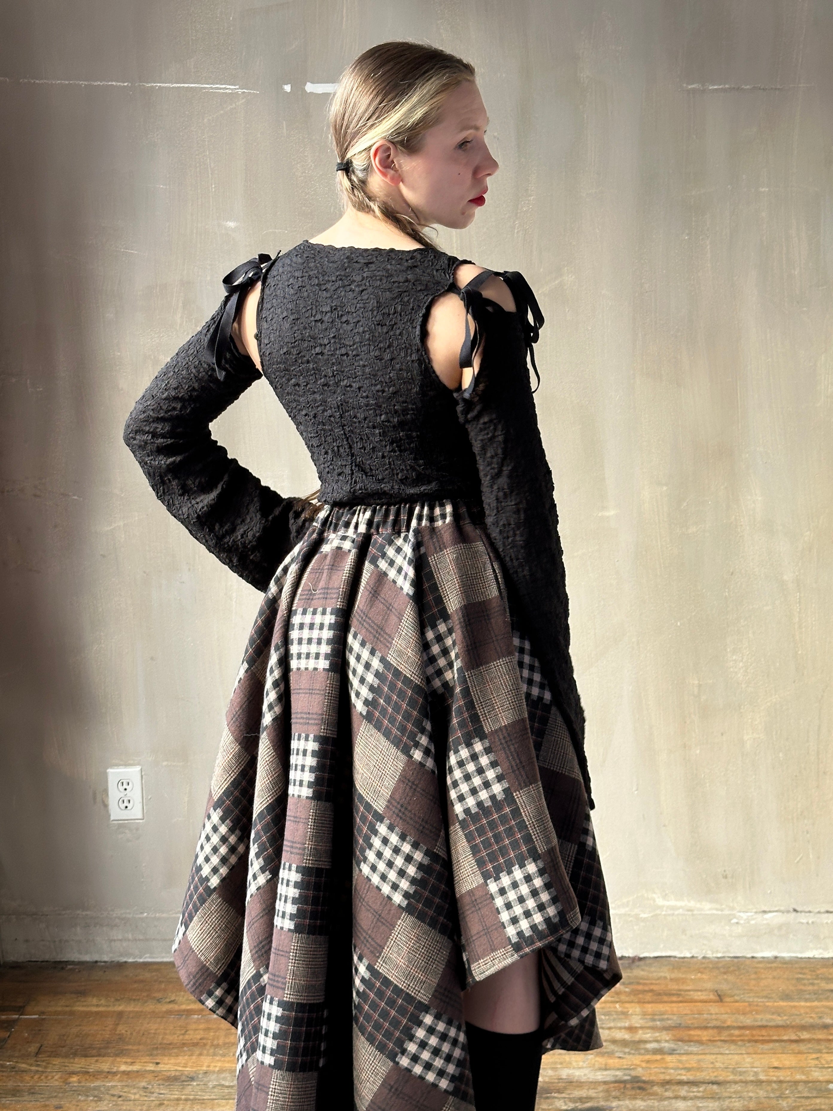 Winter '26: Pastorale Skirt in Patchwork Plaid Cotton (Pre-Order)