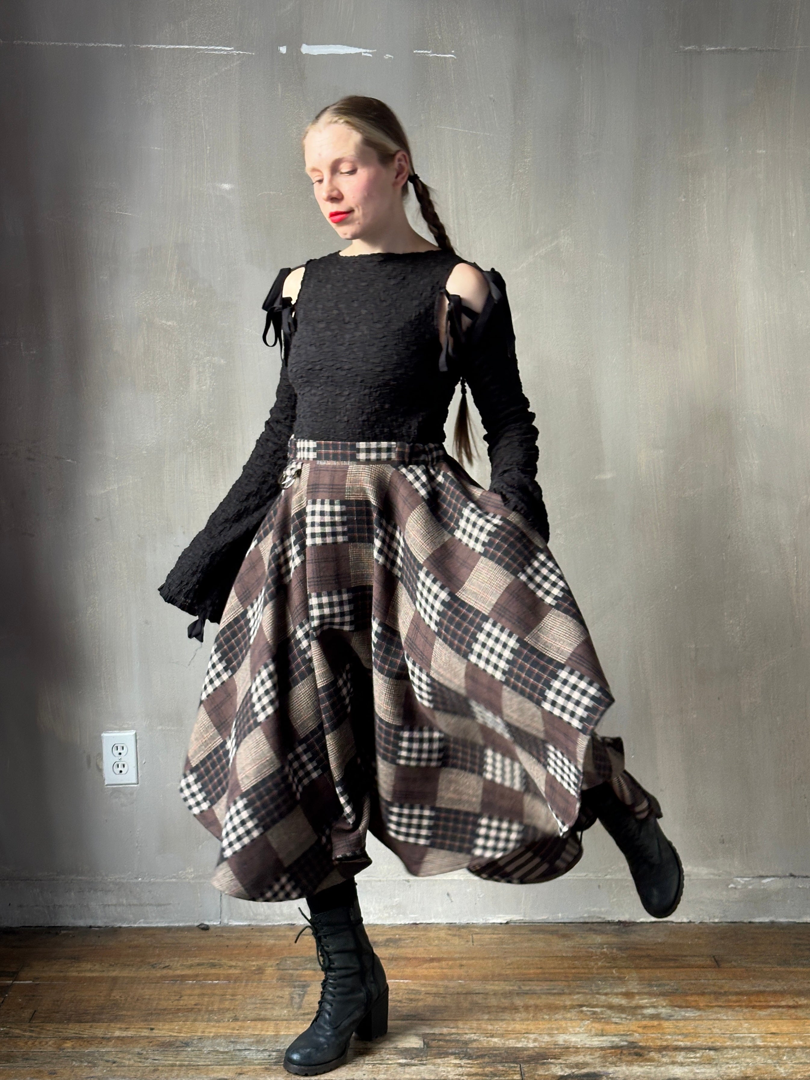 Winter '26: Pastorale Skirt in Patchwork Plaid Cotton (Pre-Order)