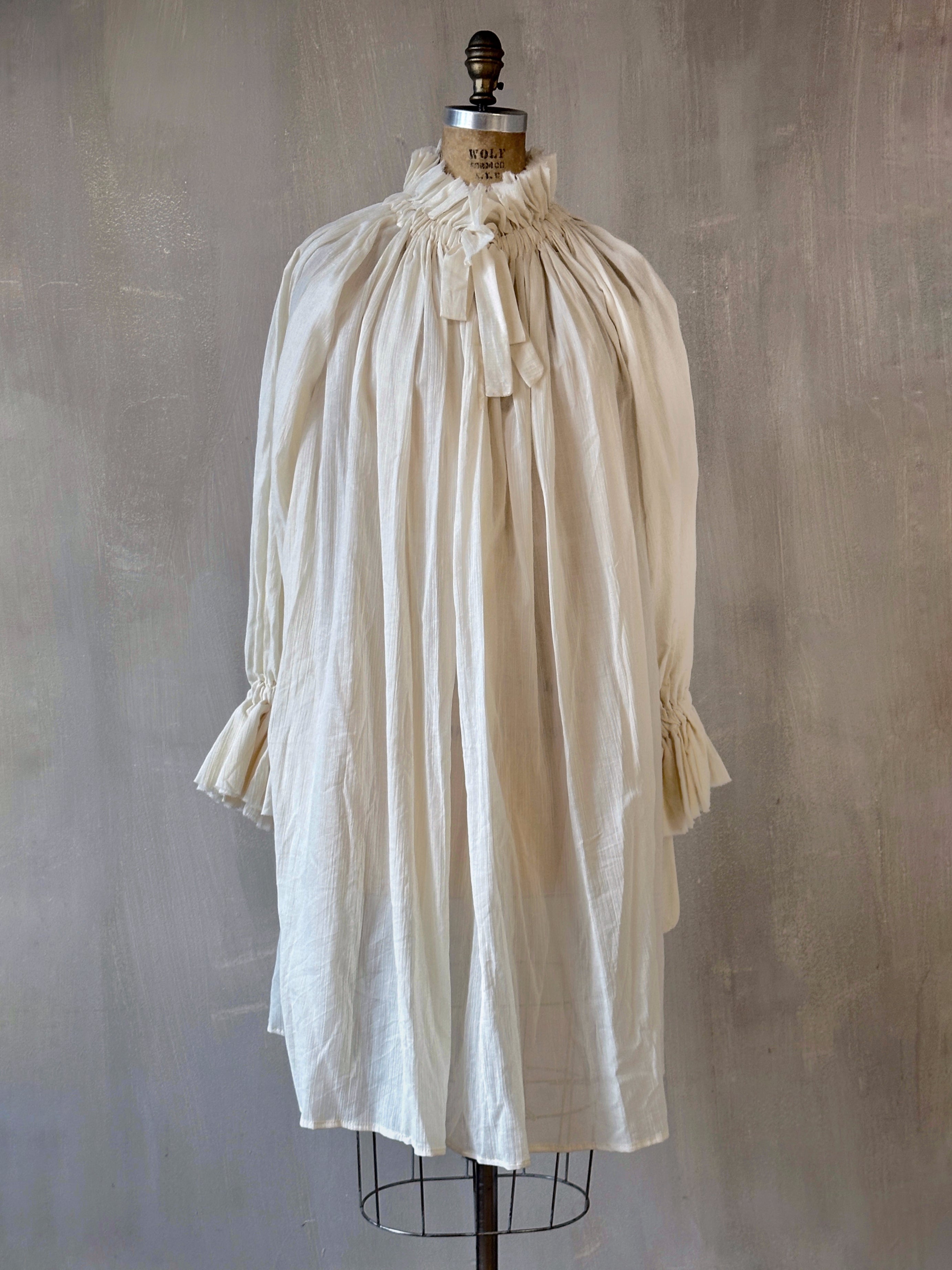 Sample Sale: Maxi Alchemist Chemise in Parchment Cotton Gauze (One Size)
