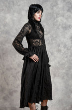 FW23 "Edith" Lace High Collar Dress in Black (Limited Edition, Pre-Order)