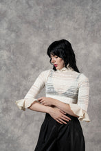 FW23 Lace High Collar Top In Ivory (Pre-Order)