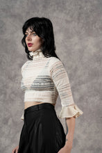 FW23 Lace High Collar Top In Ivory (Pre-Order)