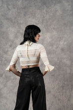 FW23 Lace High Collar Top In Ivory (Pre-Order)