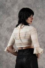 FW23 Lace High Collar Top In Ivory (Pre-Order)