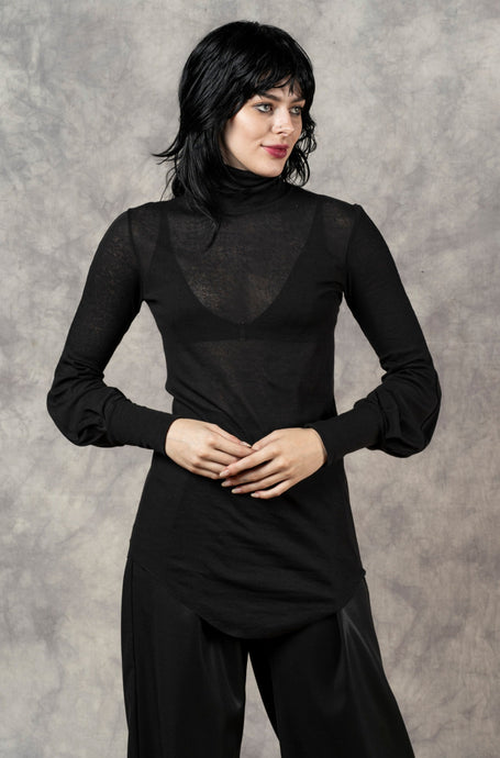 FW23 Bishop Sleeve Semi-Sheer Hourglass Tunic (Pre-Order)