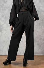 FW23 Wide Leg Trouser in Black Cotton (Pre-Order, Limited Edition)