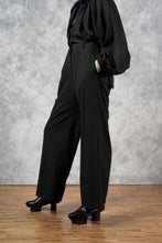 FW23 Wide Leg Trouser in Black Cotton (Pre-Order, Limited Edition)