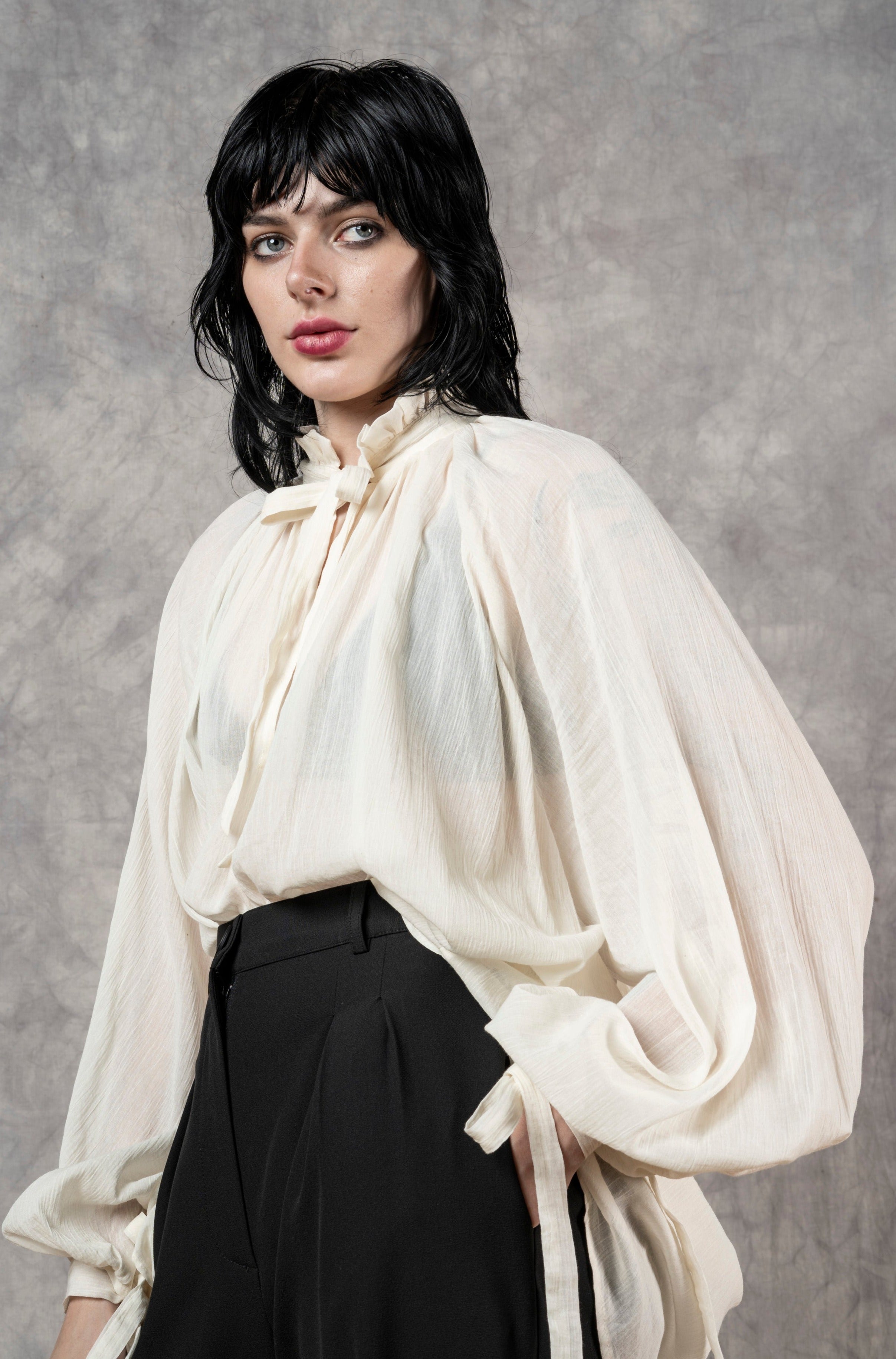 Baudelaire Chemise in Parchment Cotton Gauze (Pre-Order)