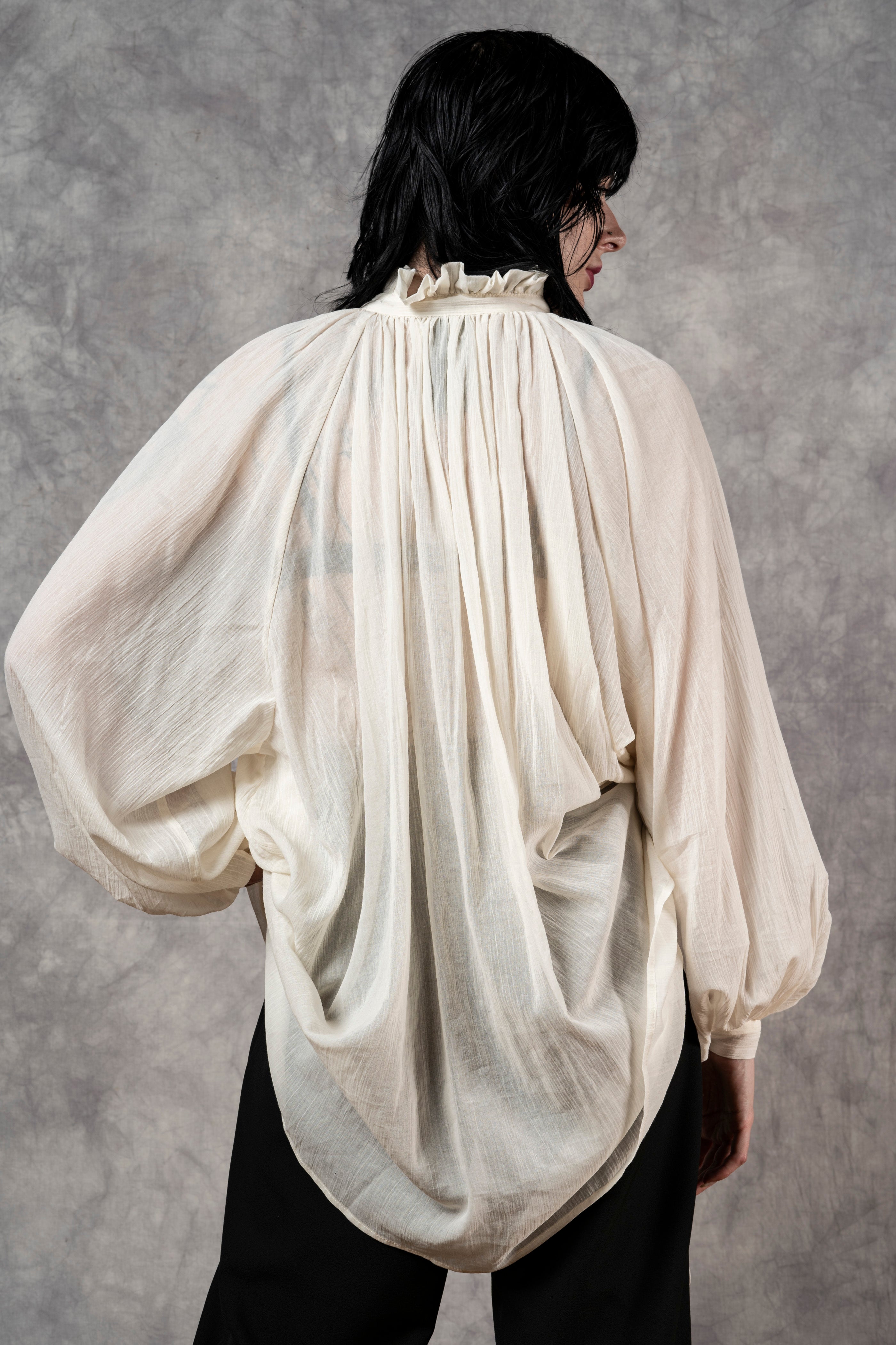 Baudelaire Chemise in Parchment Cotton Gauze (Pre-Order)