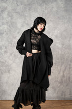 FW23 Lace High Collar Top in Black (Limited Edition)