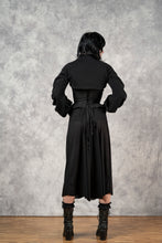 FW23 Underbust Pannier Corset in Black Linen (Pre-Order)