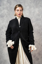 FW23 Stand Collar Coat with Bustle (Limited Edition, In- Stock)