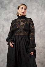 FW23 "Edith" Lace High Collar Dress in Black (Limited Edition, Pre-Order)