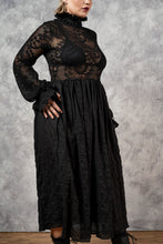 FW23 "Edith" Lace High Collar Dress in Black (Limited Edition, Pre-Order)