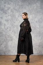 FW23 "Edith" Lace High Collar Dress in Black (Limited Edition, Pre-Order)