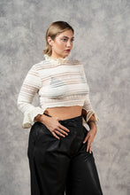 FW23 Lace High Collar Top In Ivory (Pre-Order)