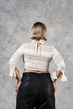 FW23 Lace High Collar Top In Ivory (Pre-Order)