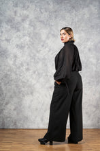 FW23 Wide Leg Trouser in Black Cotton (Pre-Order, Limited Edition)