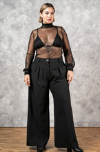 FW23 Wide Leg Trouser in Black Cotton (Pre-Order, Limited Edition)