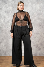 FW23 Wide Leg Trouser in Black Cotton (Limited Edition)