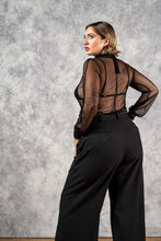 FW23 Wide Leg Trouser in Black Cotton (Pre-Order, Limited Edition)