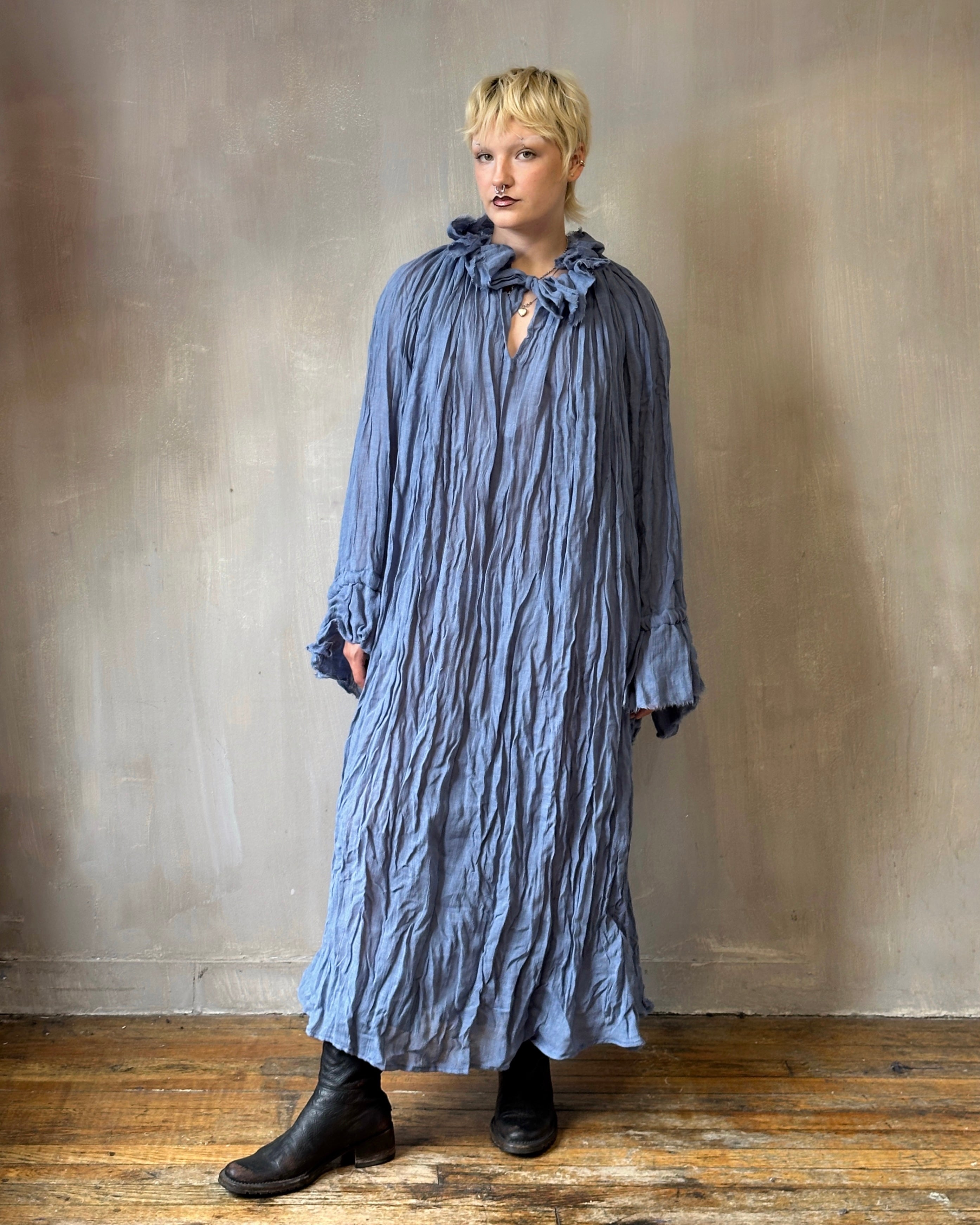 Sample Sale: Ultra Maxi Alchemist Chemise in Blue
