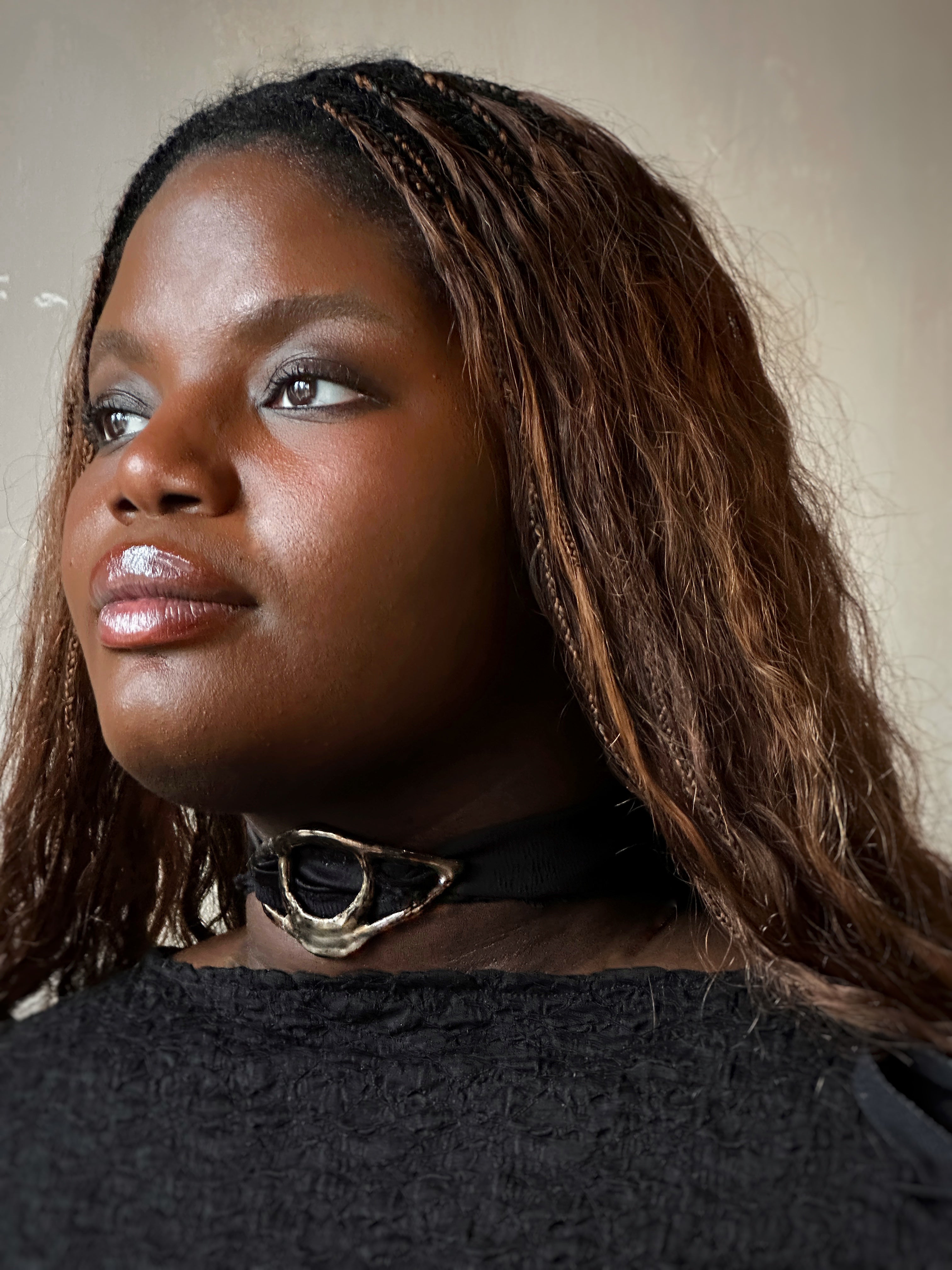 Spring '26: Ceramic "Lunar Eye" Choker in Liquid Bronze (Pre-Order, Limited Edition)