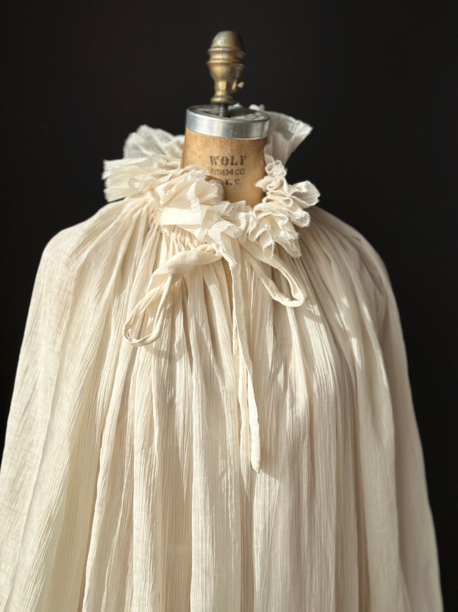 Sample Sale: Maxi Alchemist Chemise in Parchment Cotton Gauze (One Size)