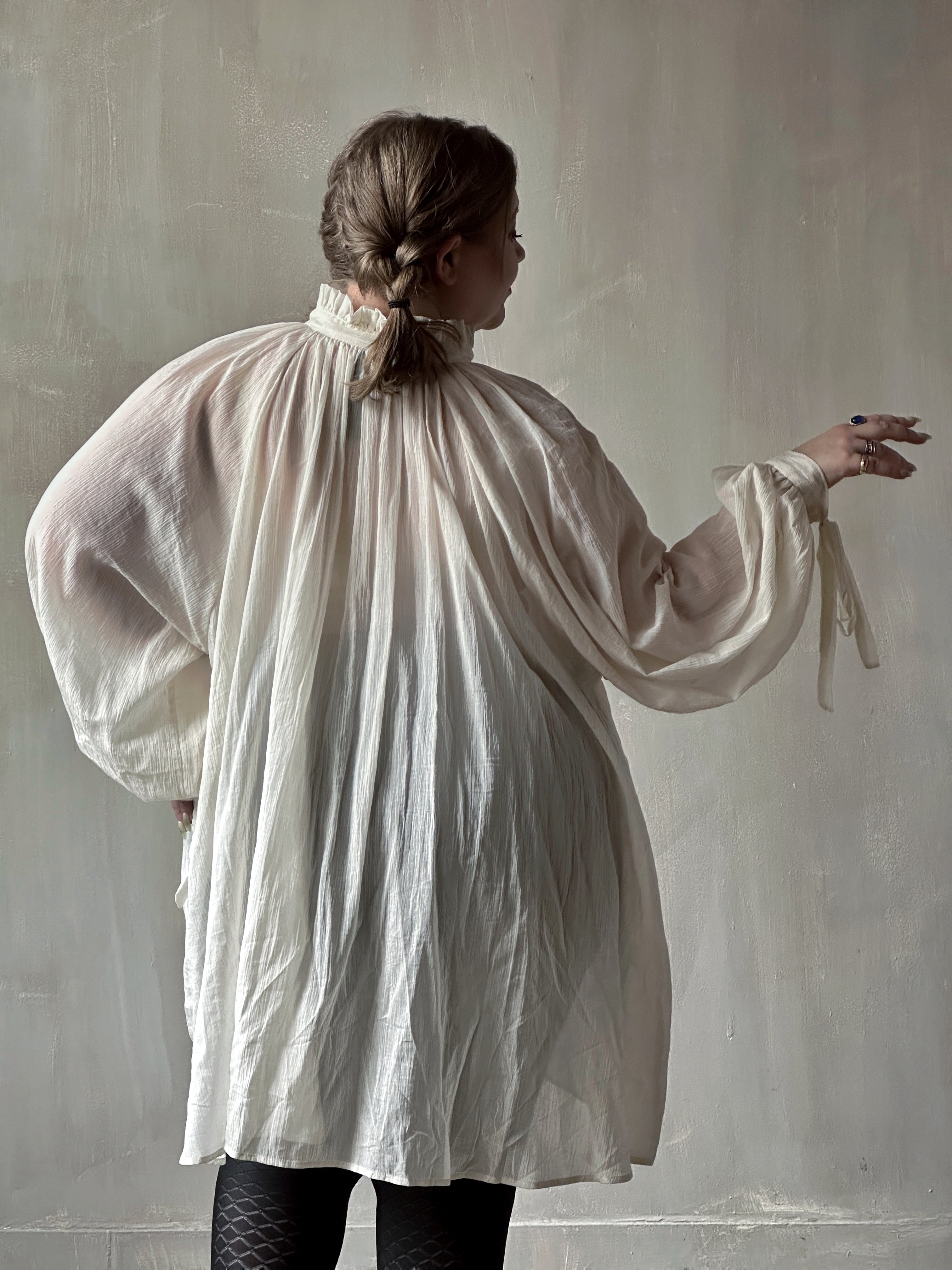 Baudelaire Chemise in Parchment Cotton Gauze (Pre-Order)